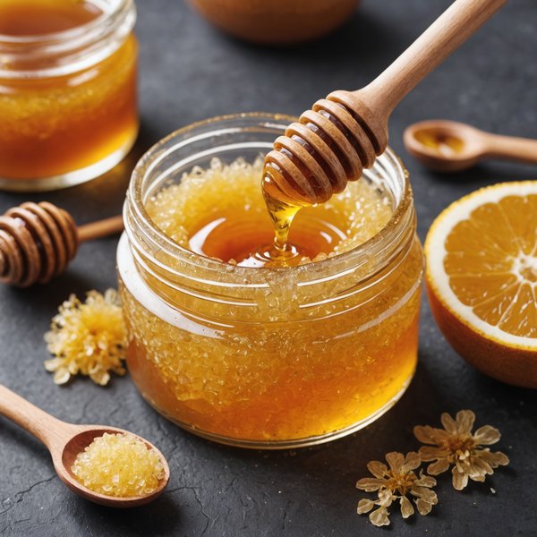 Comment préparer un gommage pour les lèvres avec du miel et du sucre ?